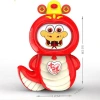 In the Year of the Snake 2025, we offer wholesale face-changing toys. Press the face-changing little New auspicious snake creative stress-relieving cute expression face-changing toy doll keychain doll Item Picture